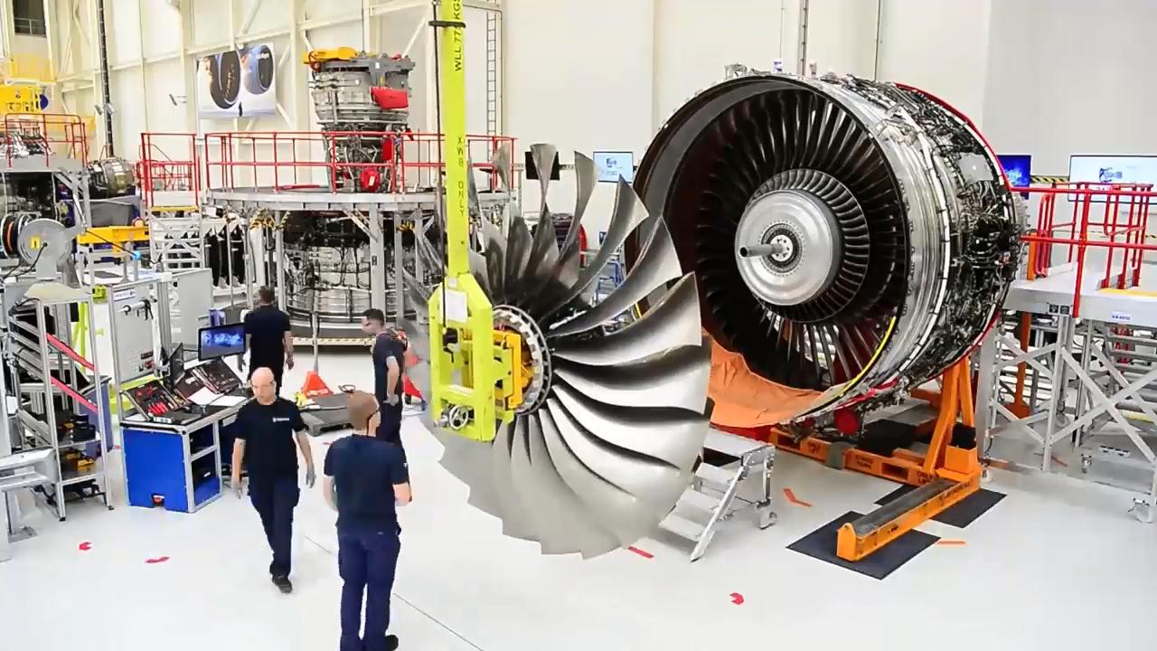 英国发动机工厂世界上最高效的航空发动机