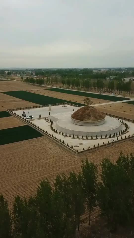 航拍河北河间冯国璋墓冯巩会来祭拜曾祖父吗