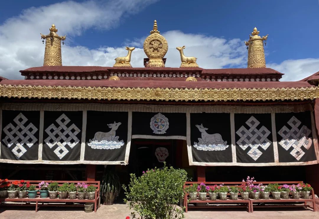 步行拉萨老城区,四大赞康之一,供奉着紫玛尔护法的丹杰林寺|丹杰林寺