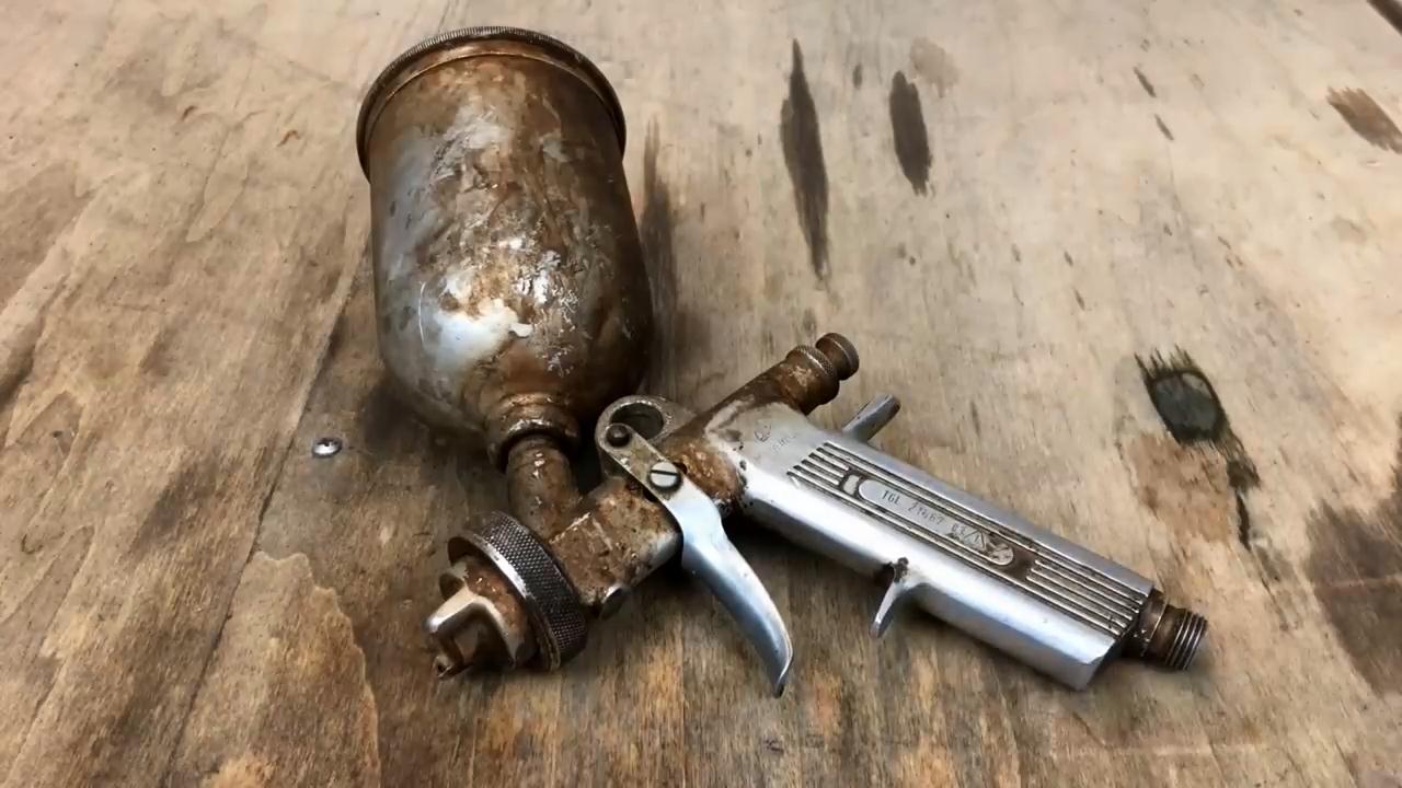 如何修复一把生锈的喷枪?除锈过程极度舒适