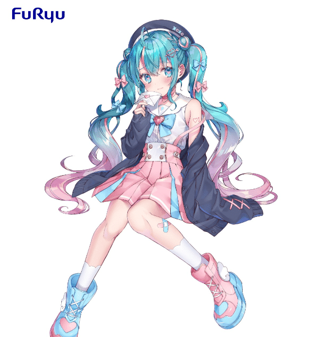 初音未来新款压泡面周边恋爱水手崩坏邪神版的纯塑料萝莉葱娘