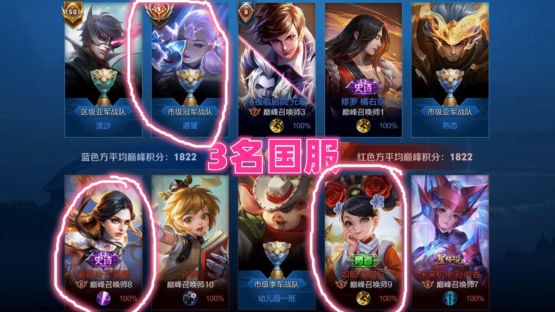 王者荣耀s21国服露娜吊打职业选手橘右京玩家职业演员