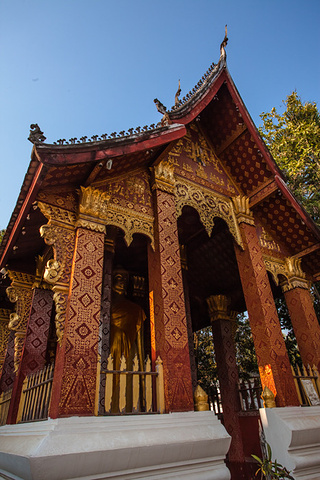 游览东南亚老挝琅勃拉邦首木宫寺