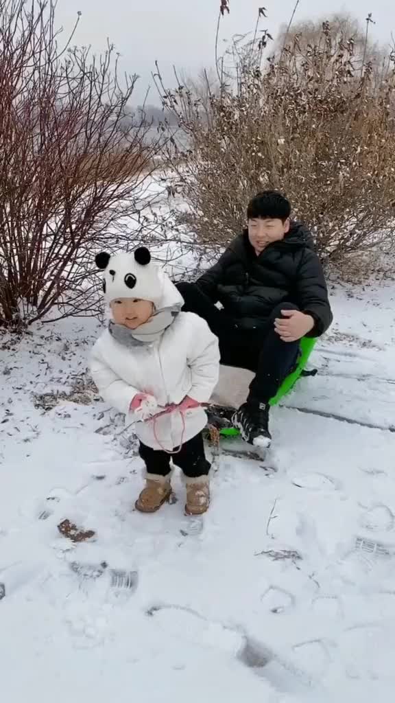 小马拉大车她爹呀长点心吧萌娃家有萌宝萌娃日常宝宝亲子