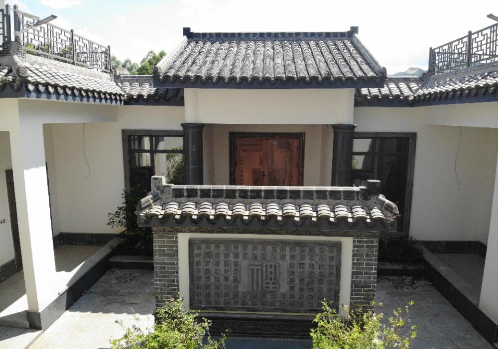 最美自建房不过中式小合院,这款带庭院新中式别墅独一无二的存在