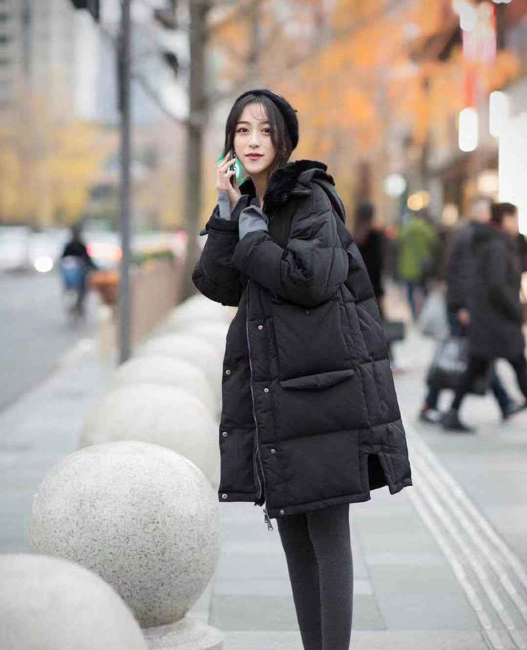 女星羽绒服街拍_女星羽绒服街拍视频-第2张图片-潮百科