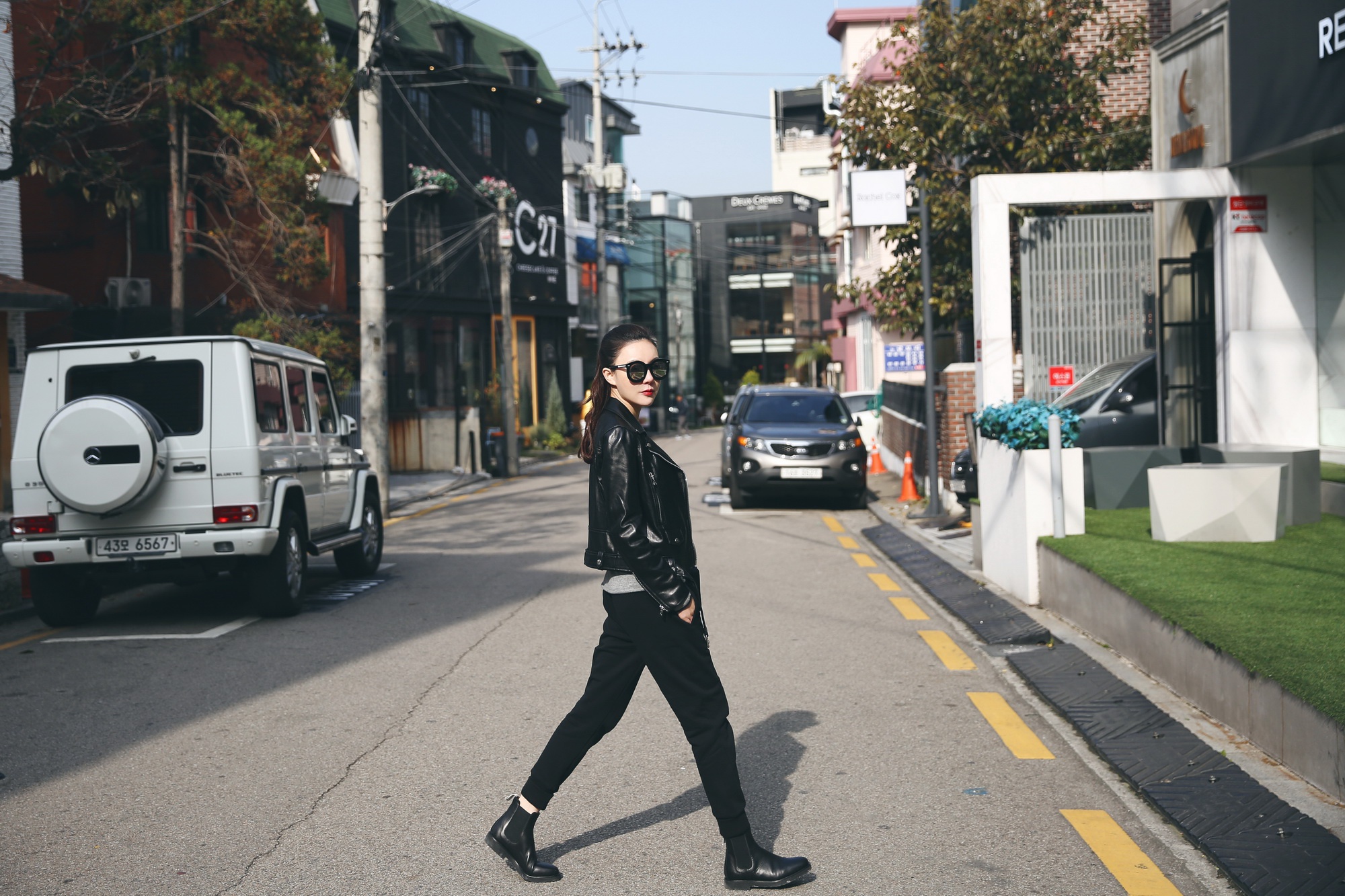 韩国模特时装走秀街拍美图美女