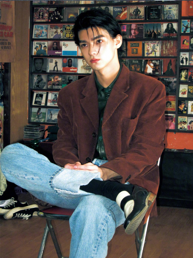 张家硕港风复古大片完美颜值气质优越电影大片氛围感