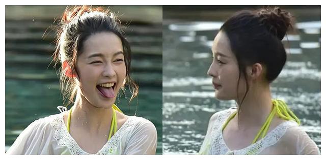 李沁综艺旧照火了站在水中吐舌头引起热议被指掉价了