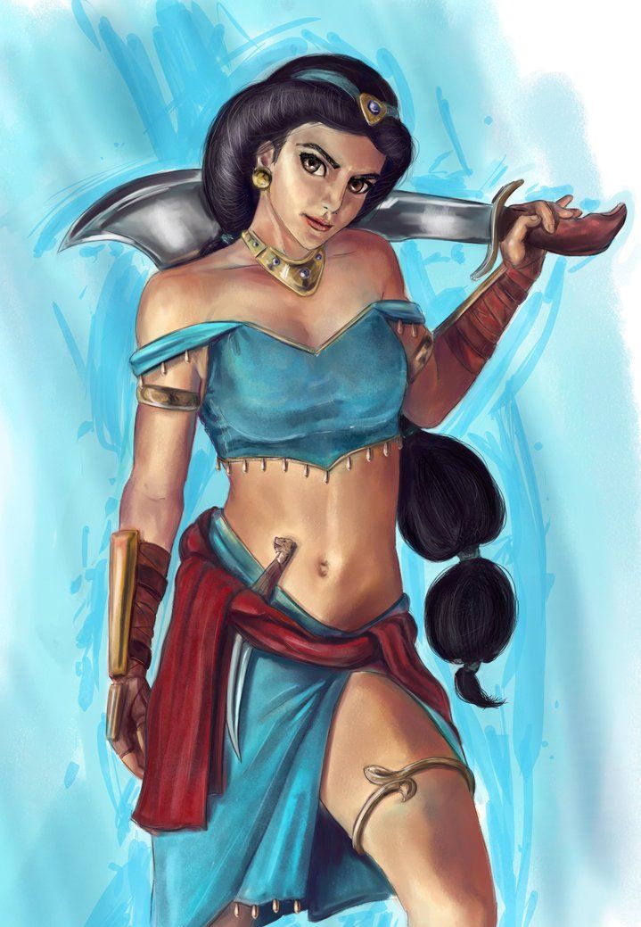 迪士尼公主们变身女战士,花木兰的龙纹旗袍帅到我了!