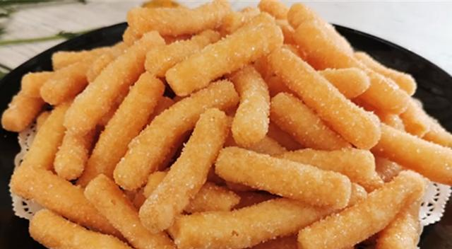 真正的老式江米条,做法简单,甜香酥脆,吃出小时候的味道,真香__财经
