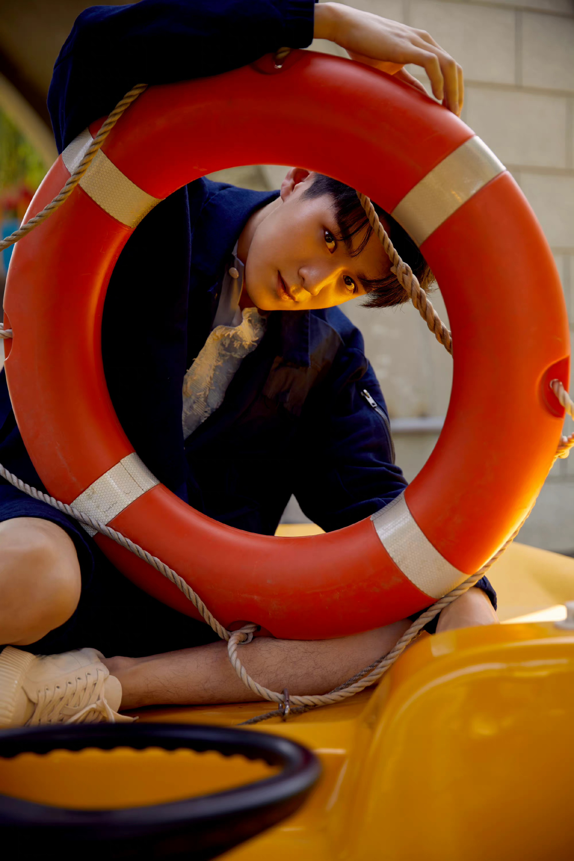 易柏辰童趣风写真休闲装扮清爽舒适元气笑容可爱帅气