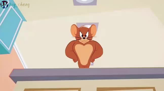 杰瑞再次化身肌肉鼠汤姆看见傻了