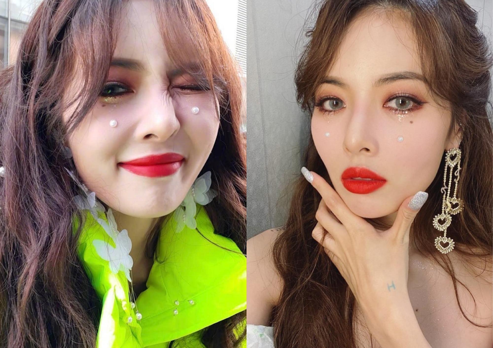 王鸥泪滴妆撞款泫雅,紧身裙秀万种风情,冷艳高级美得无可挑剔