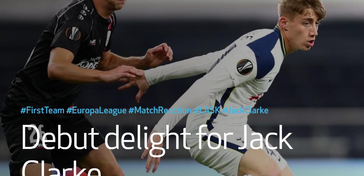 热刺边锋克拉克:很高兴穆里尼奥让我上场他的信任就是前进动力