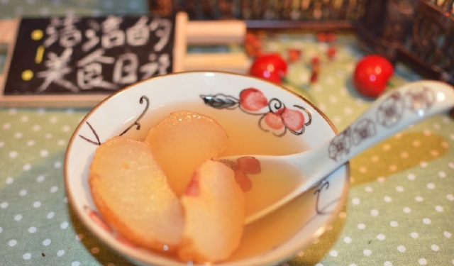 梨茶这么炖才好喝润肺止咳雾霾天你需要来一碗