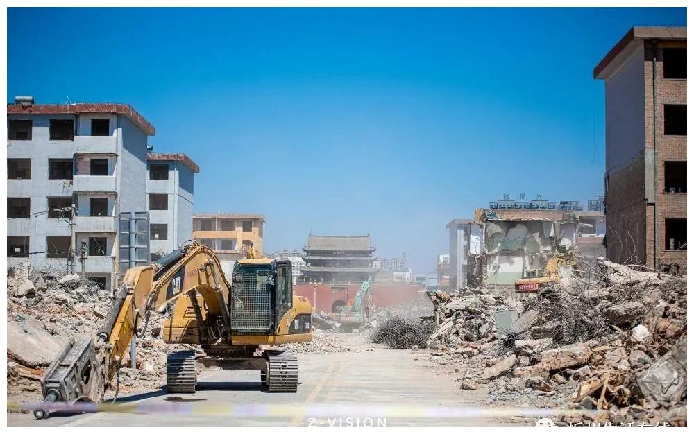图说忻州古城拆迁现场