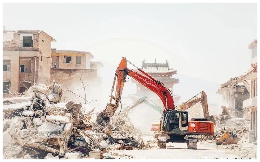 图说忻州古城拆迁现场