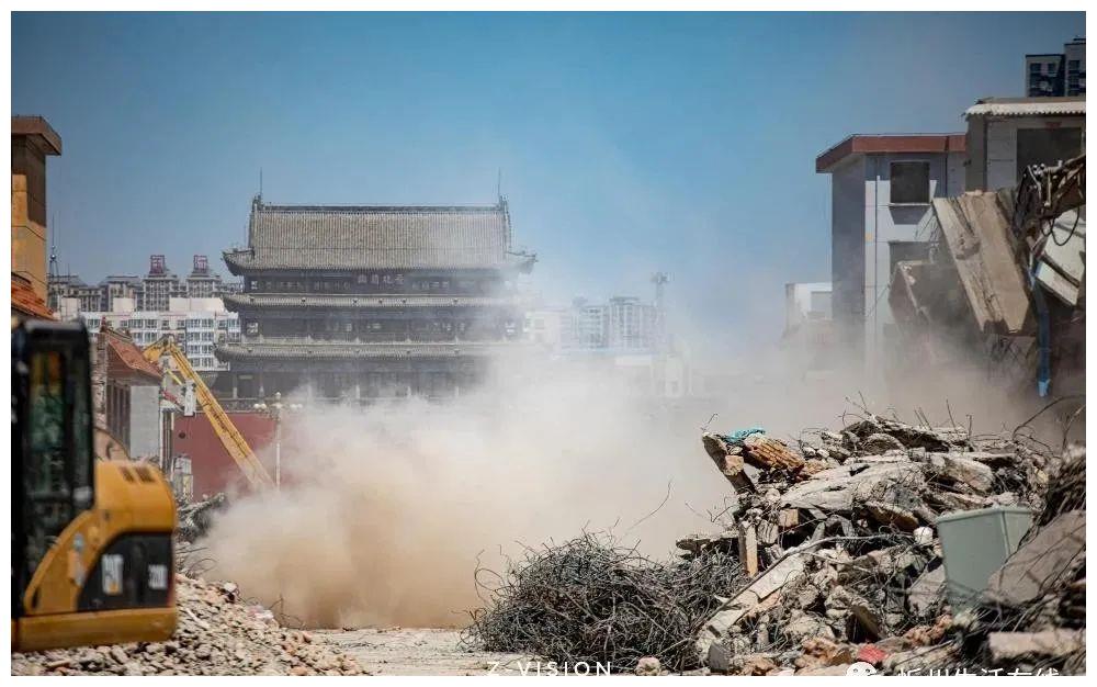 图说忻州古城拆迁现场