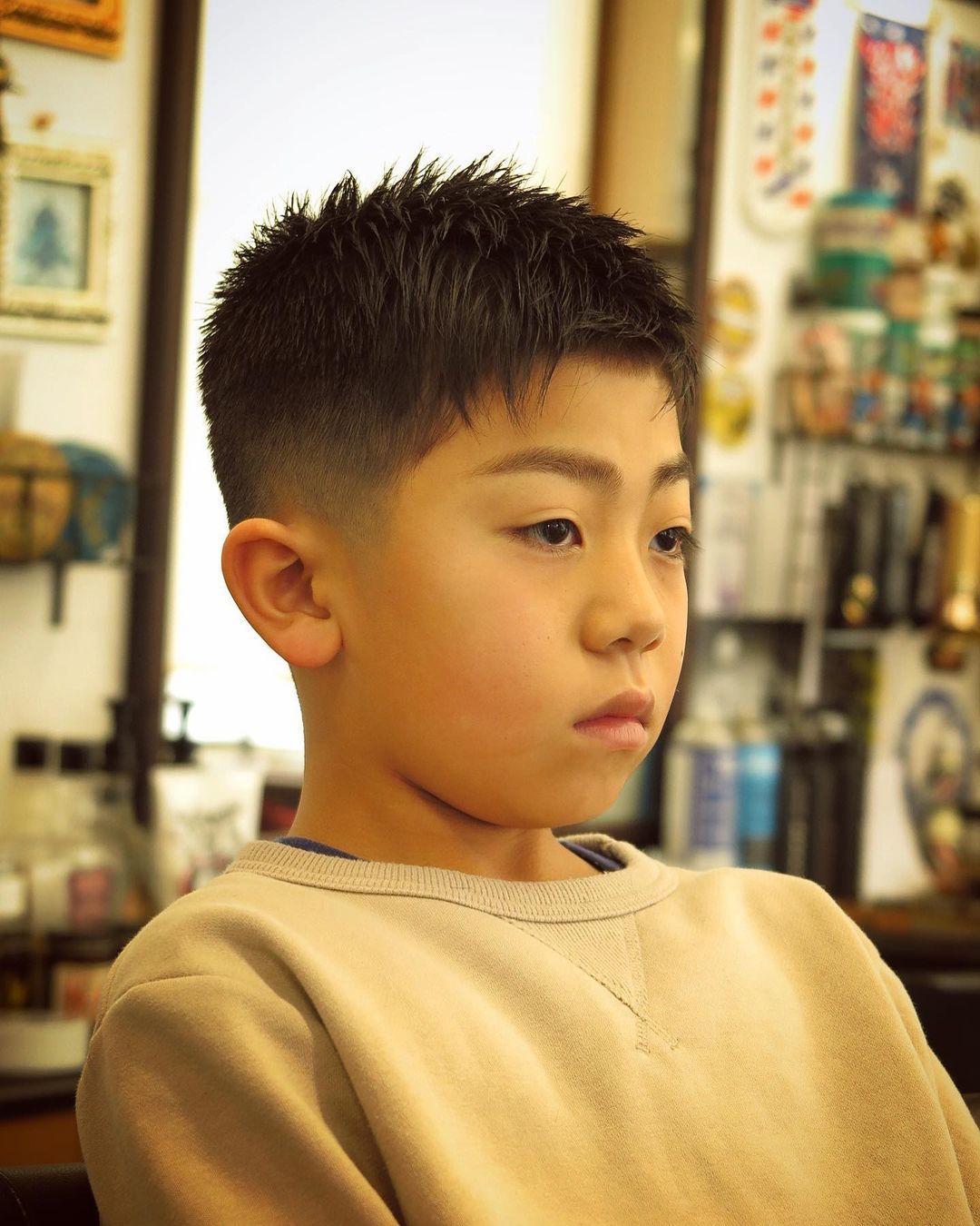 帅气小男孩发型图片,儿童发型男8一9岁寸头 - 伤感说说吧