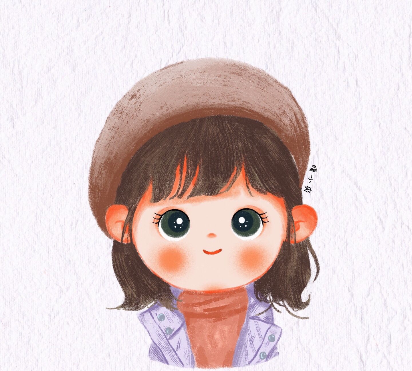 一组萌娃板绘小头像,真的太可爱了 作者:暖小爽