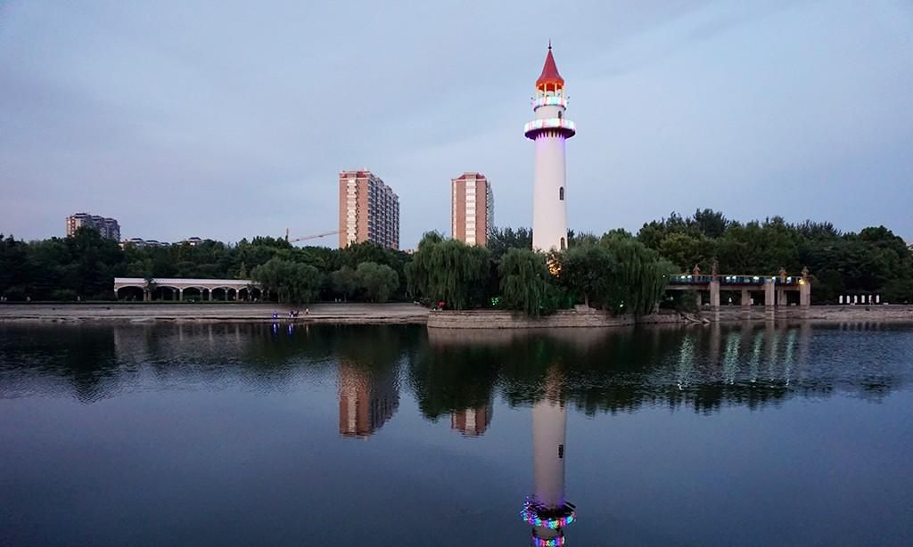 风光摄影:潍坊虞河的黄昏