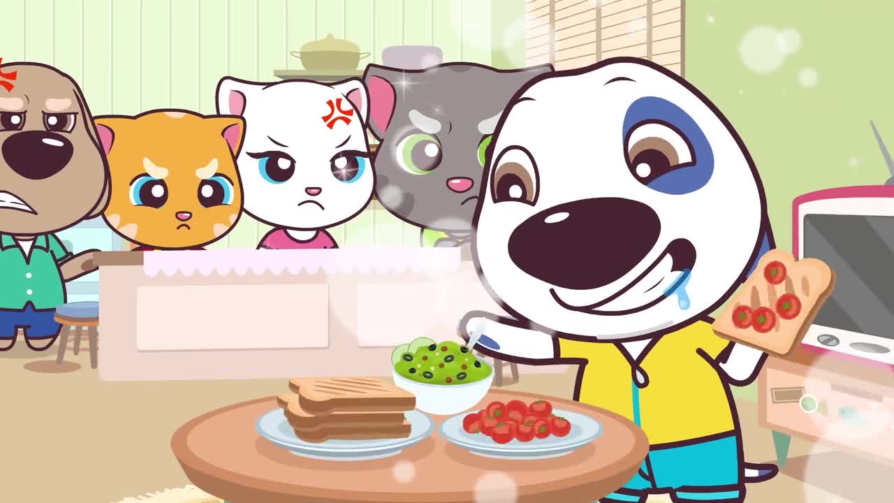 汤姆猫英雄小队:大家没想到,吸尘器好疯狂,到处找食物