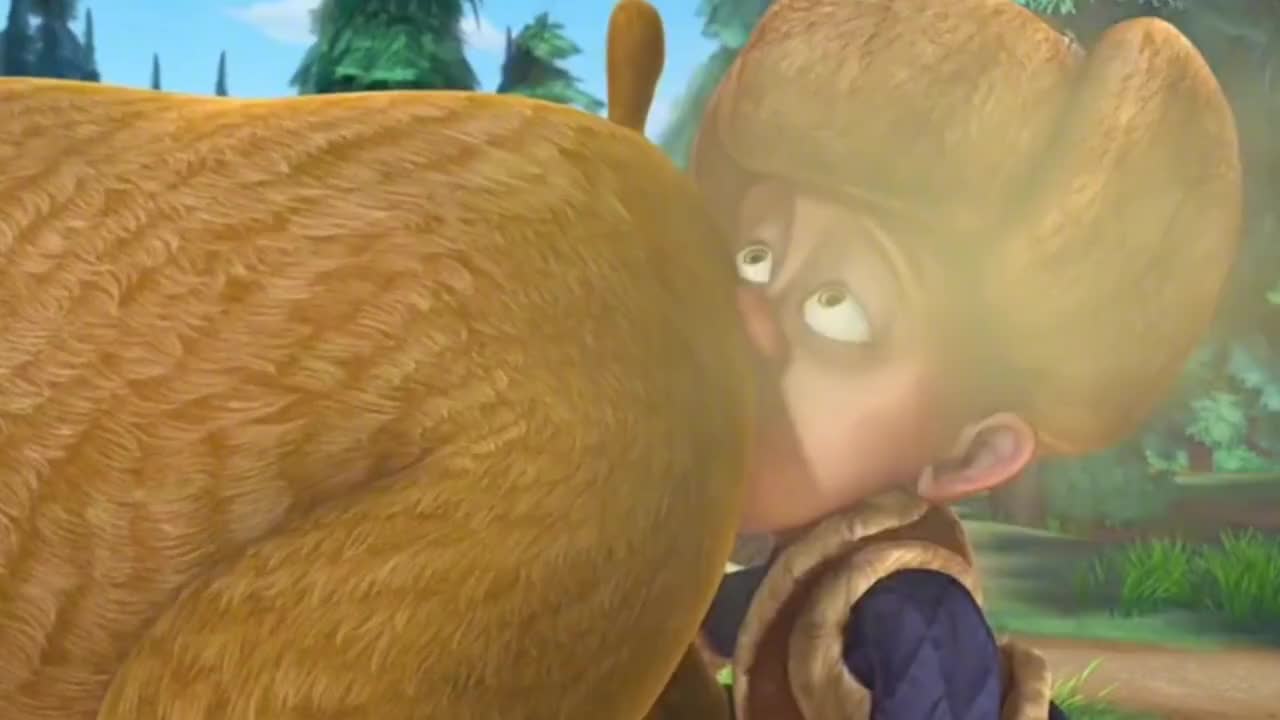 熊出没熊二的连环屁跟机关枪似的熏得光头强头都晕了