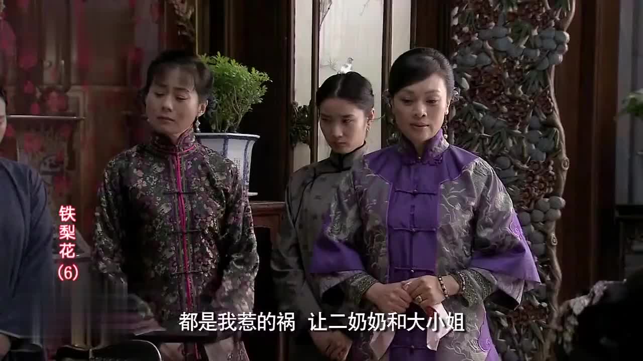 铁梨花老太太对二姨太娘俩心中有愧将玉观音送给了胖丫