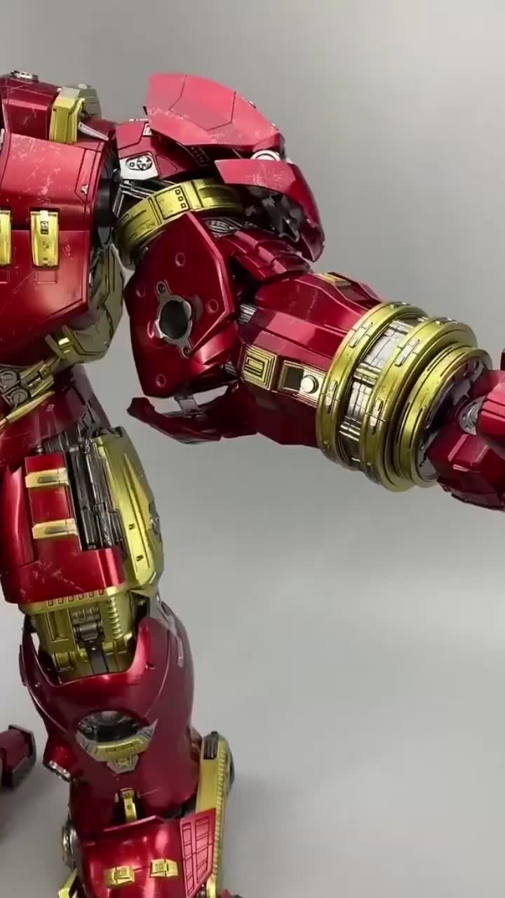 钢铁侠反浩克装甲拆卸,这胳膊比腿还粗