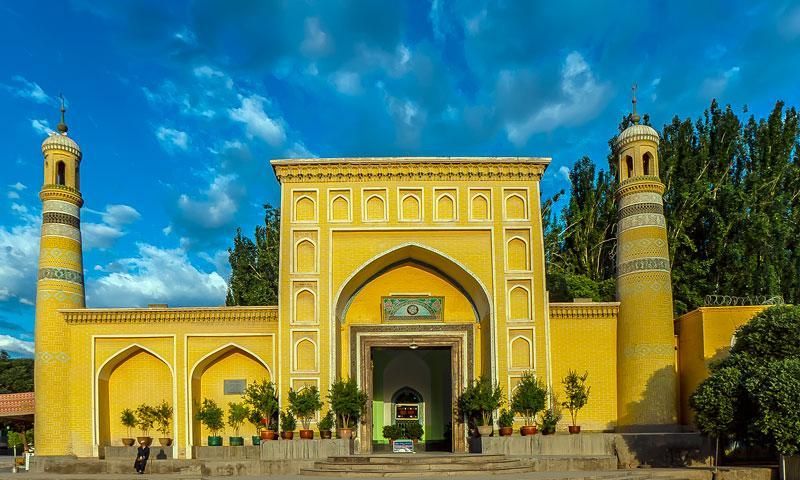 新疆必玩景点10:艾提尕尔广场清真寺_高清图集_新浪网