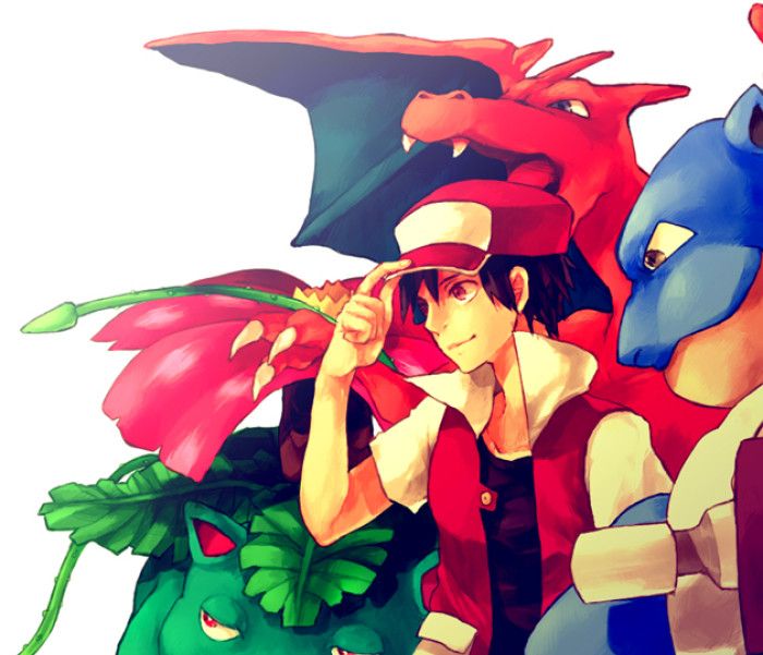 神奇宝贝red:要论实力最强当然是赤爷,赤爷的都进化了,智爷抱抱_高清