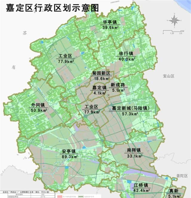 上海嘉定区位置地图图片
