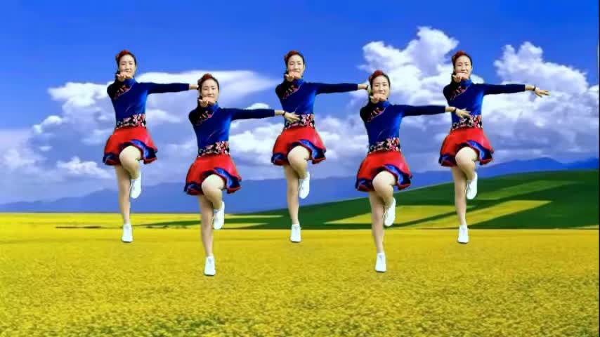 广场舞《吉祥欢歌》新颖独特的藏族风格,附分解教程