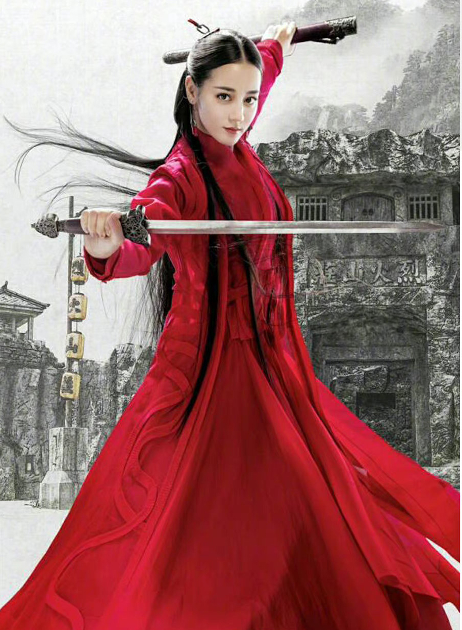 刘诗诗新剧古装造型释出红衣侠女刚柔并济的美很是出圈