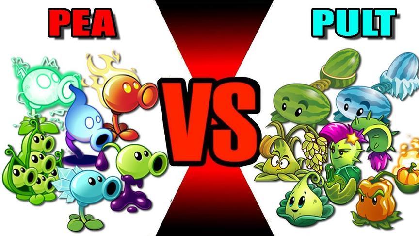 豌豆家族和投手家族的对决,僵尸:遭殃的可是我