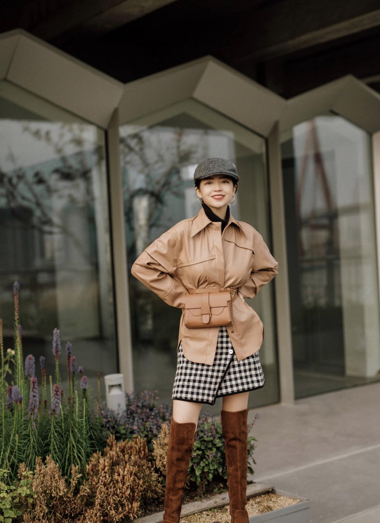 上衣与鞋子"同色",才是三木博主的穿搭精髓,高级简约又好看!