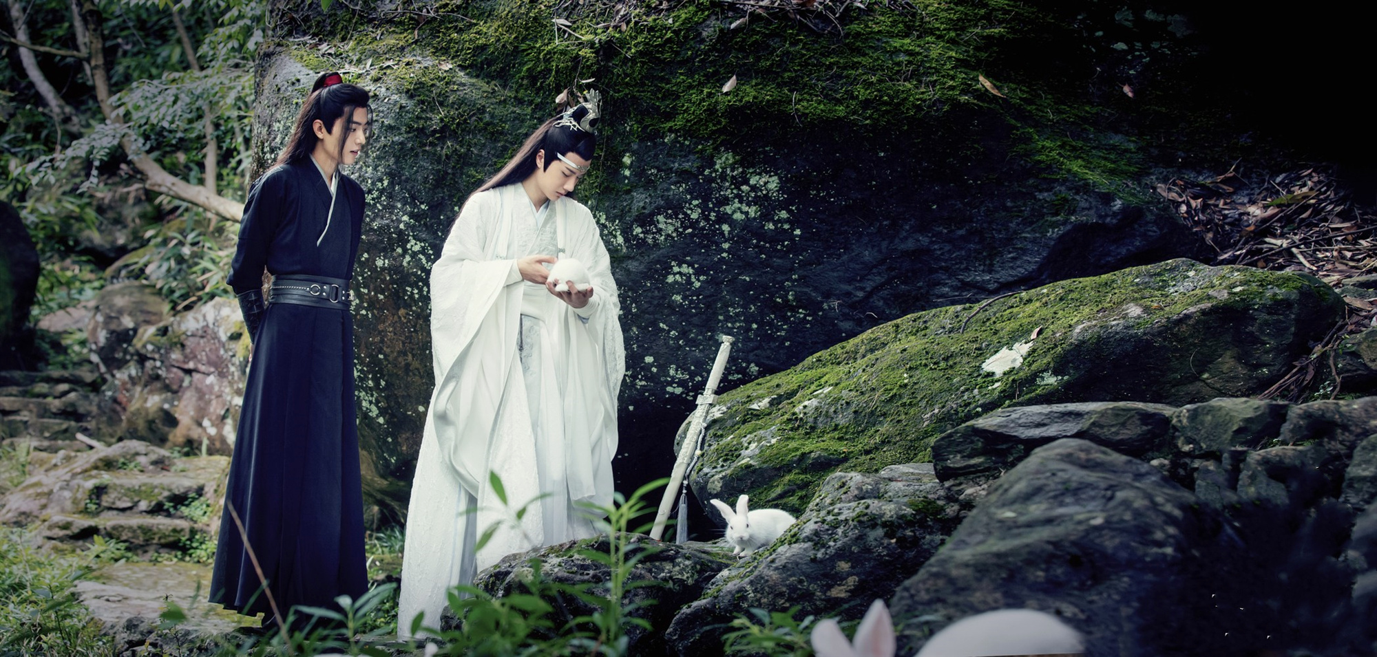 《陈情令》忘羡之携手篇4:金光瑶登门拜访,忘羡山门口抱兔子