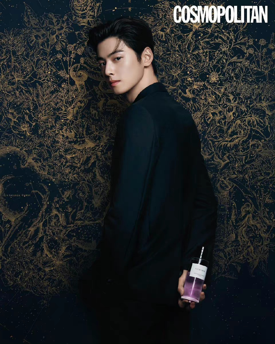 车银优cosmopolitankorea十二月dior画报纯黑西装造型