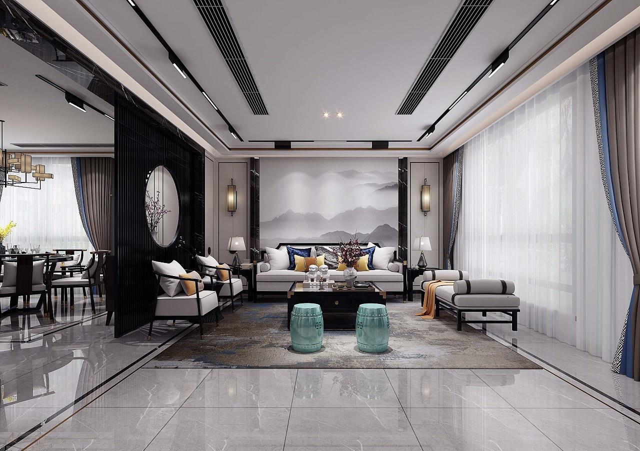 昆明艺顶装饰新中式风格,从客厅到卧室,这装修绝了!