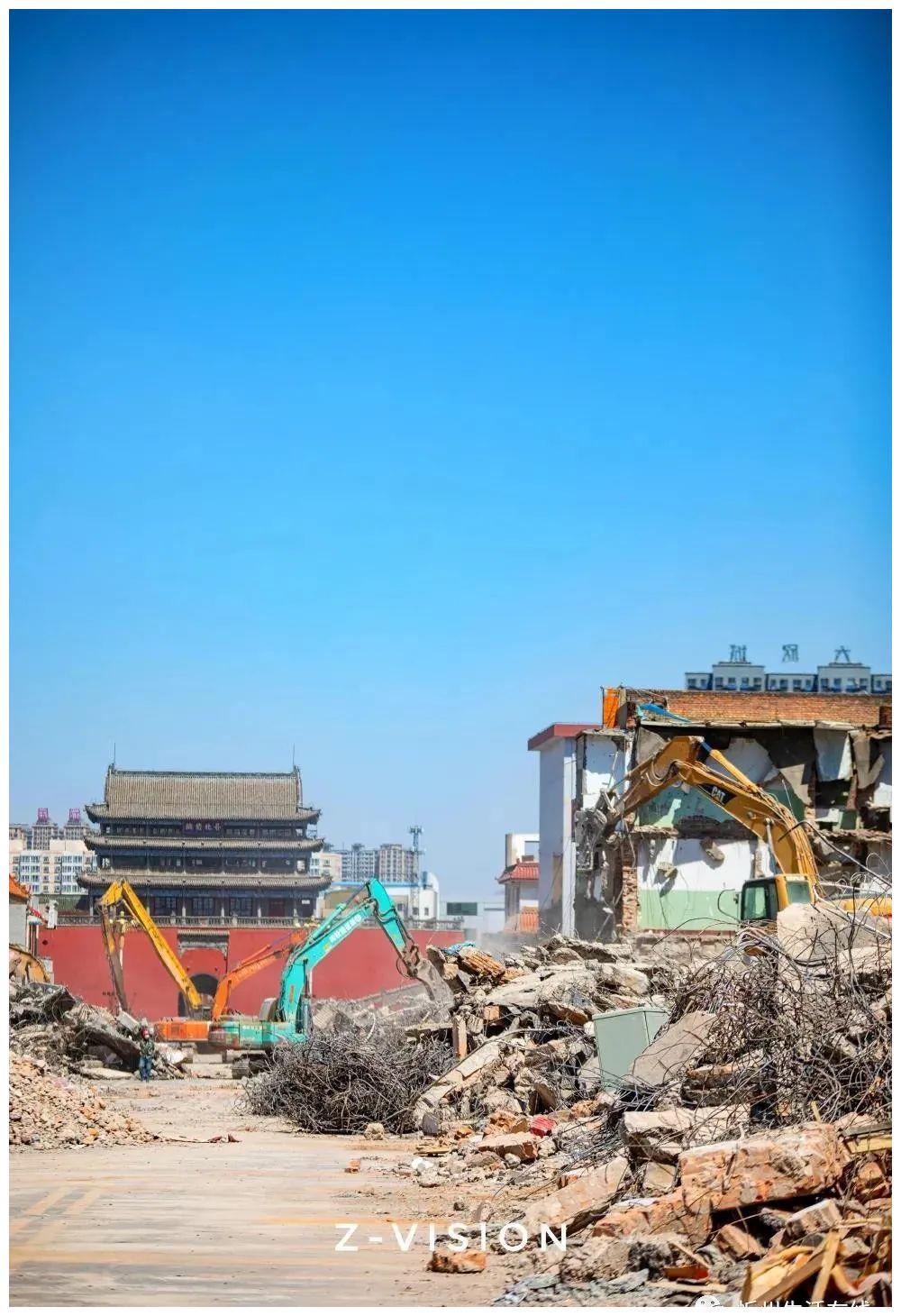 图说忻州古城拆迁现场