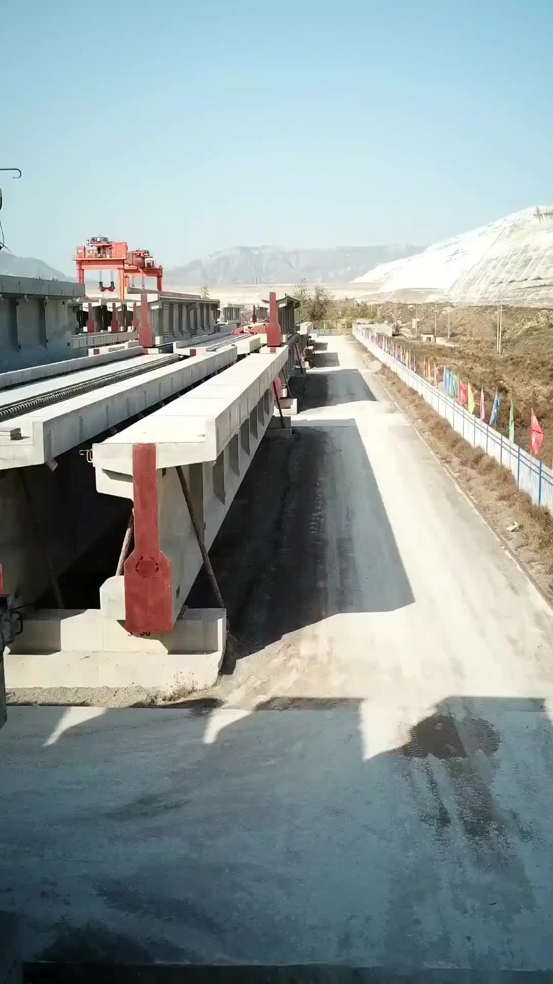 蒙华铁路河津段t梁制作场厉害了我的国!