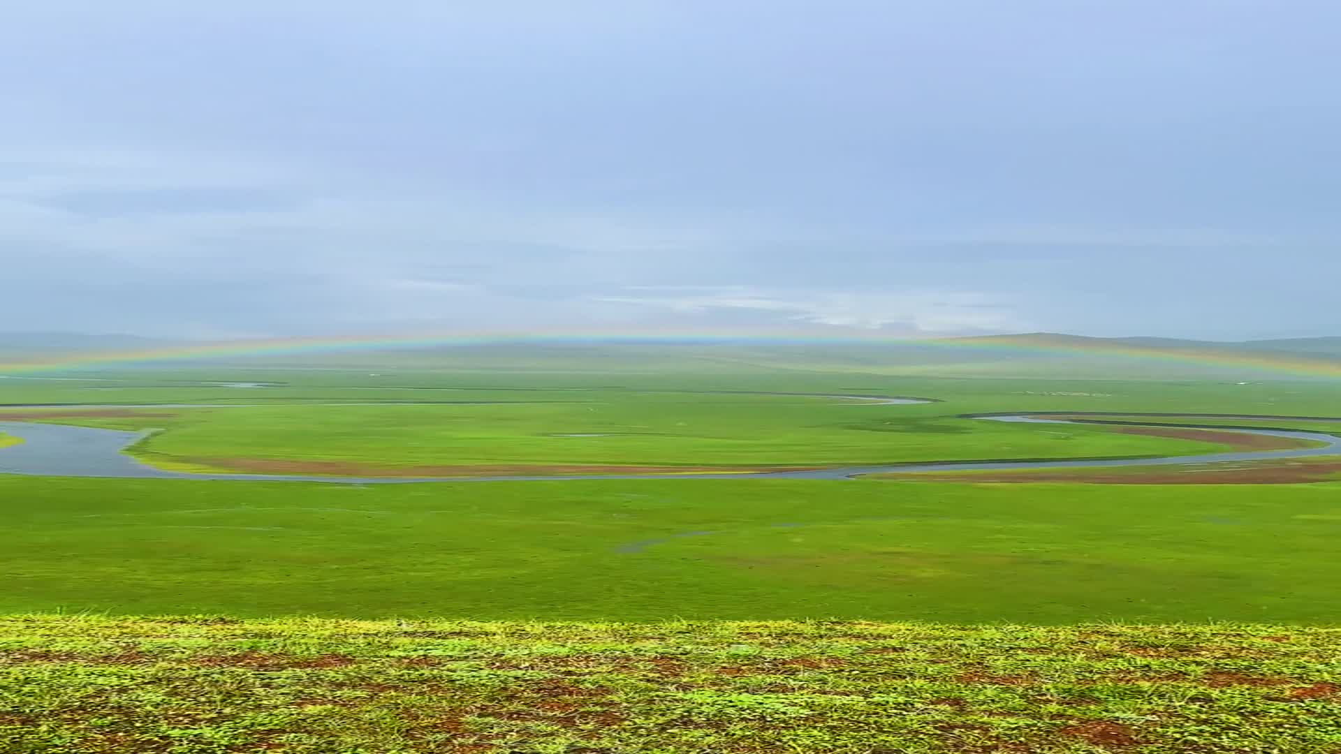 阳雨编彩虹,万物皆美好,想带你一起去看晴空万里.