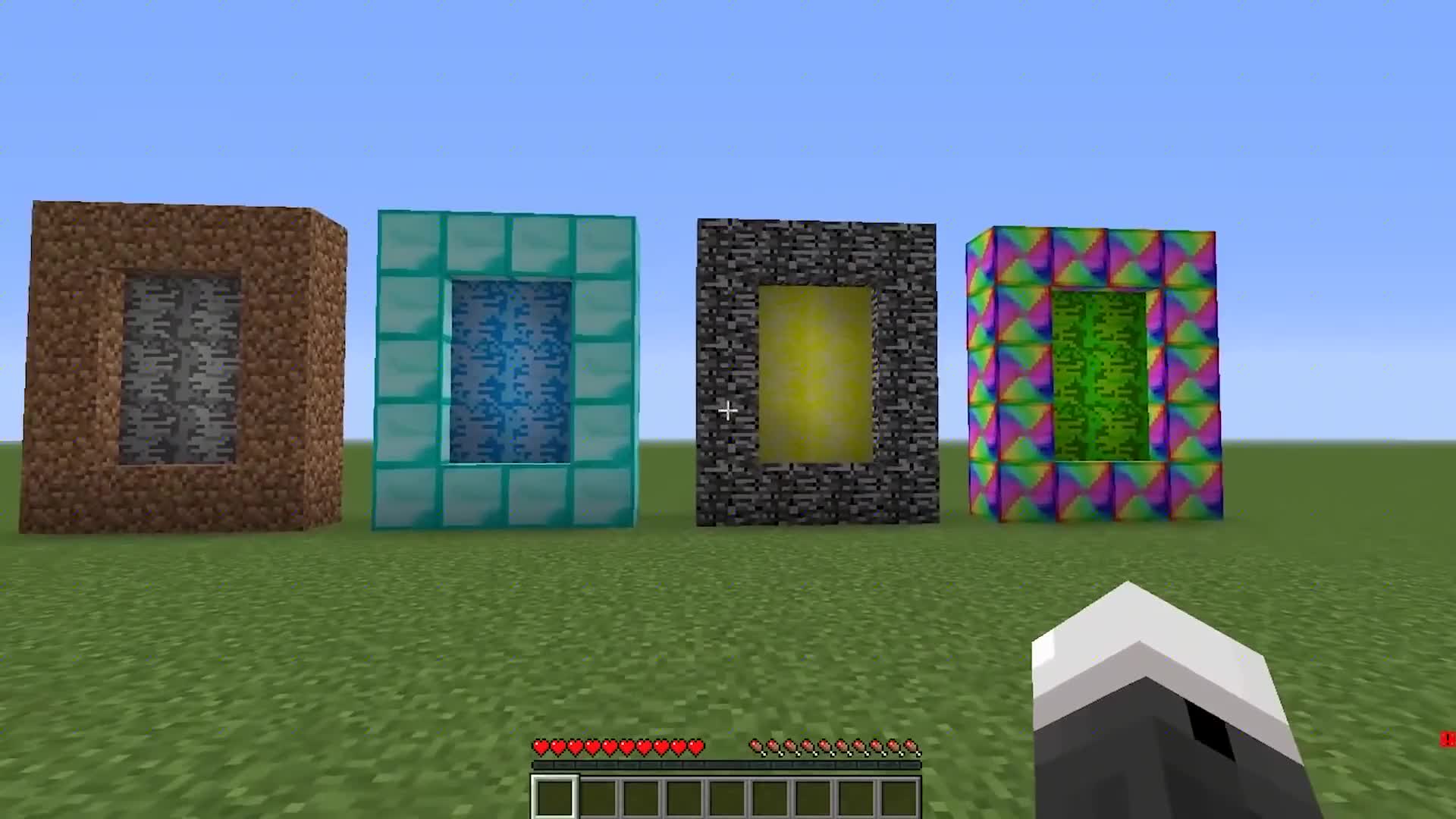 mc我的世界神奇的四个传送门有一个能传送到外太空是哪个