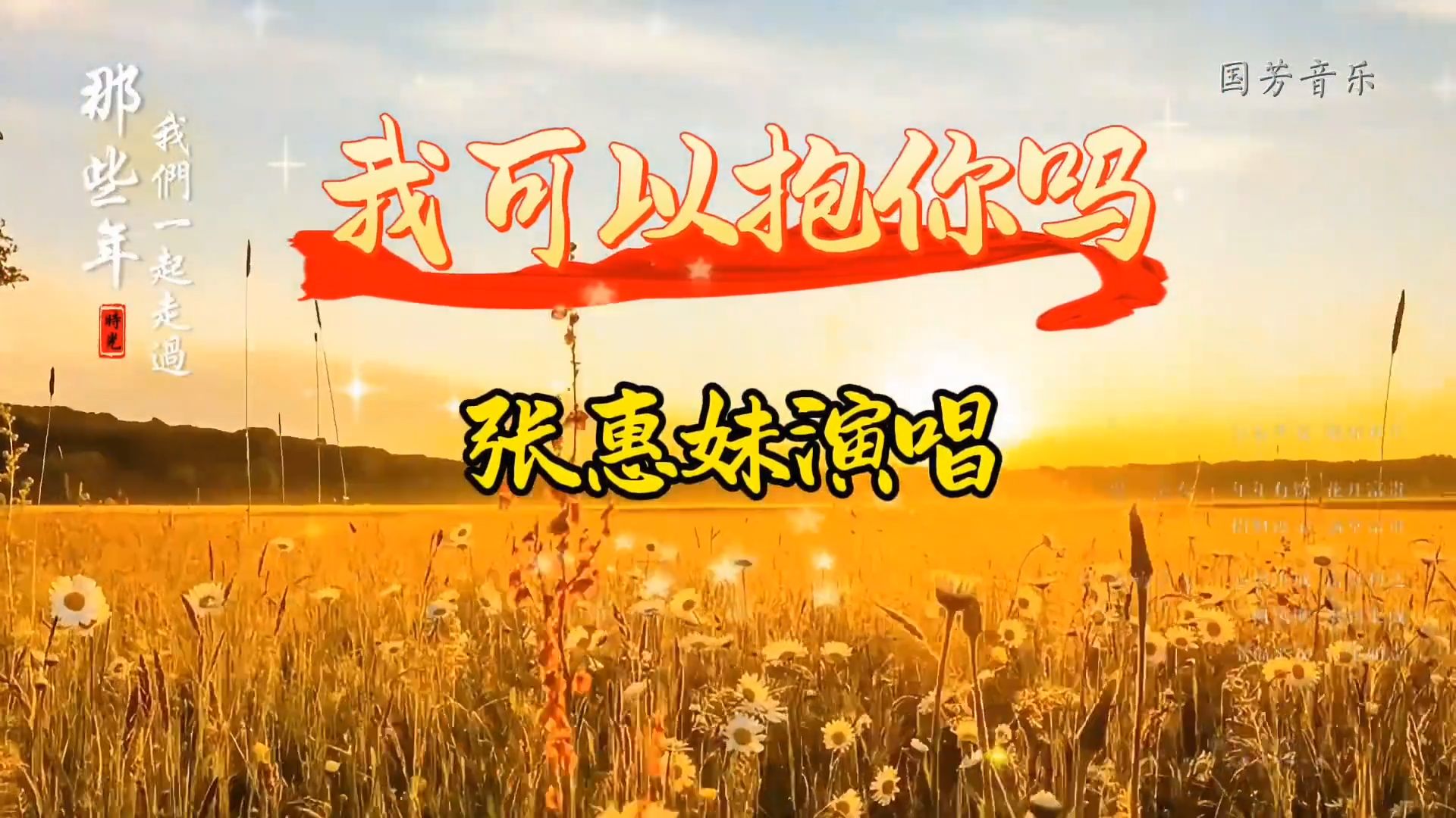 由张惠妹演唱的《我可以抱你吗》分享给喜欢听歌的友友们