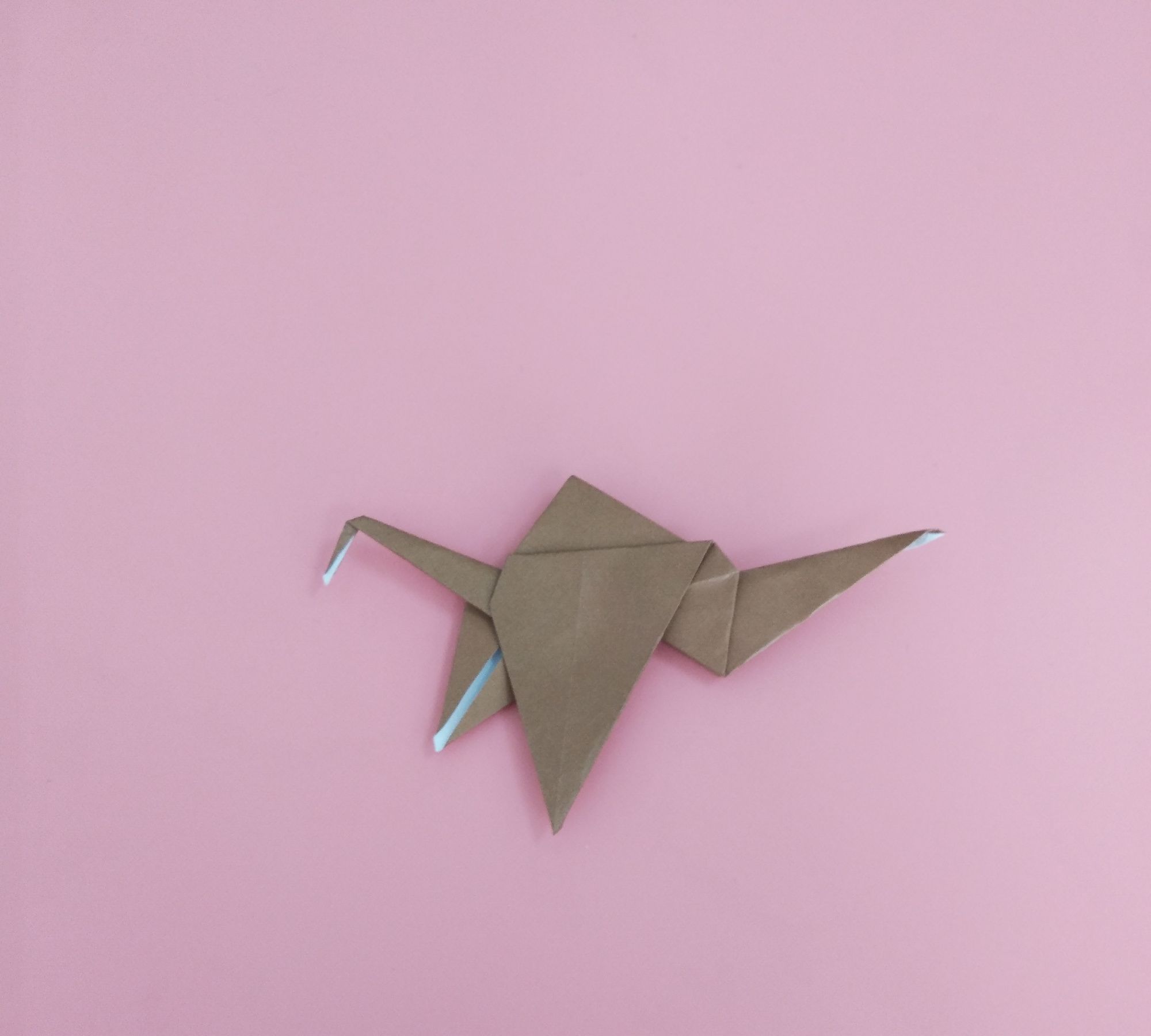 展翅欲飞的小鸟折纸步骤图解,良心折纸