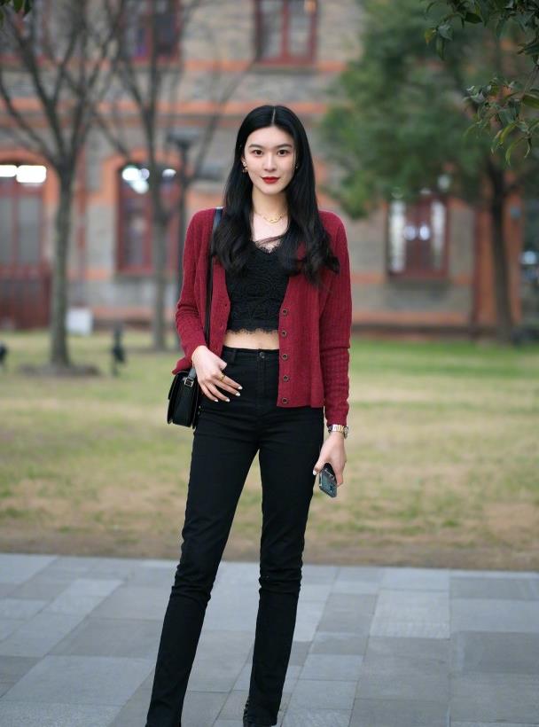 冬季露脐装时尚冻人