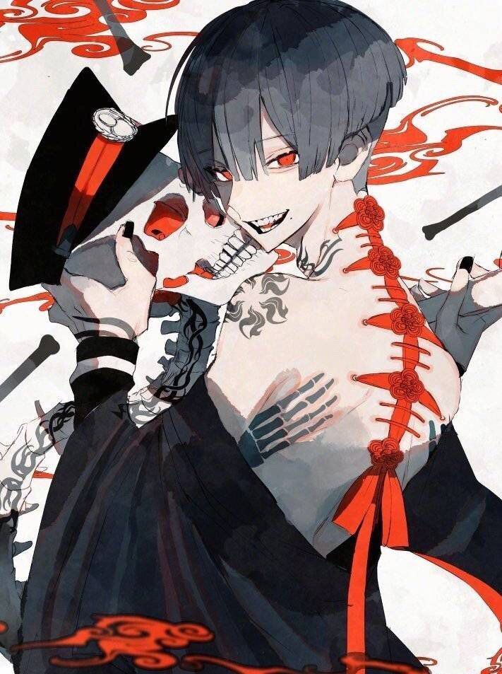 邪气美少年插画,病娇风格画得太棒了!