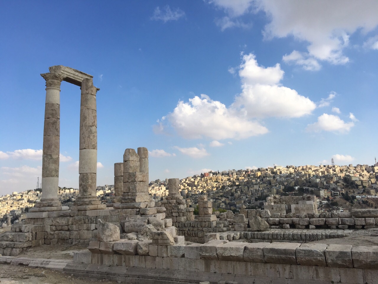 游览 西亚 约旦 安曼 城堡山