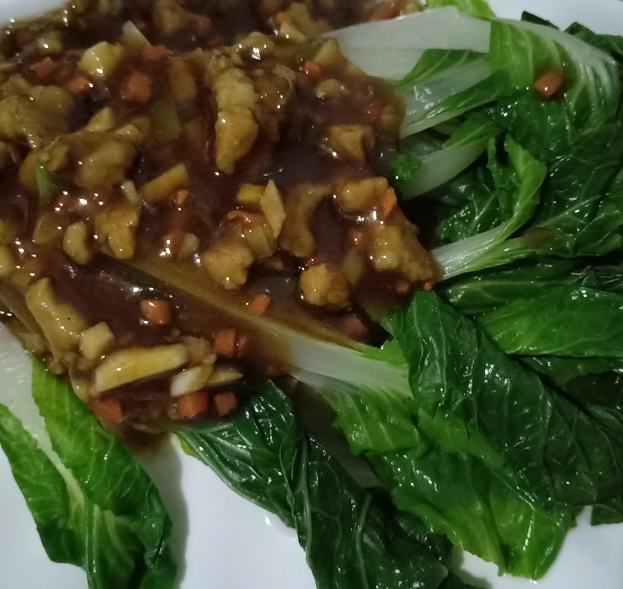 漫漫美食～家庭版的肉末奶白菜